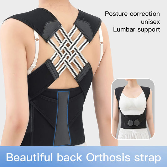 Back Pain Relief Posture Corrector – Adjustable Full Back Support