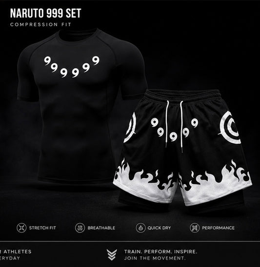 Anime Compression Set-Gym/Summer wear