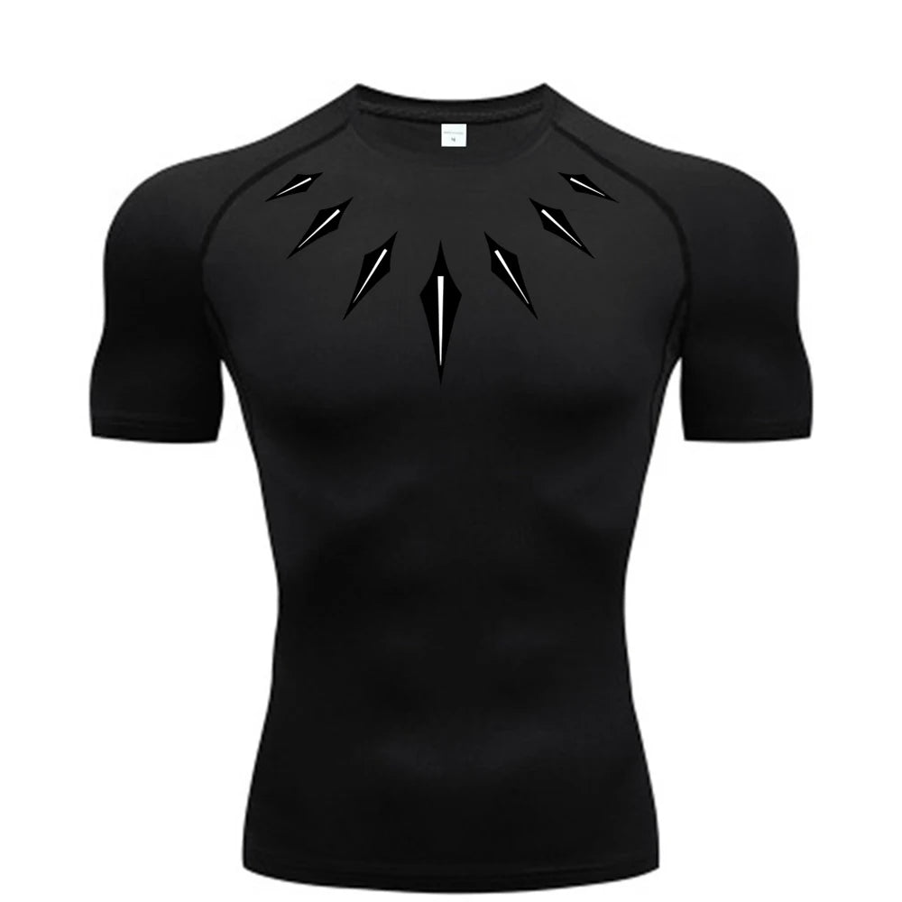 Anime Men's Compression Shirt Fitnes