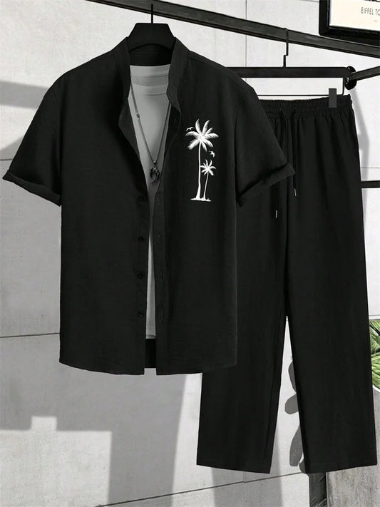 Men’s Summer Striped Resort Set