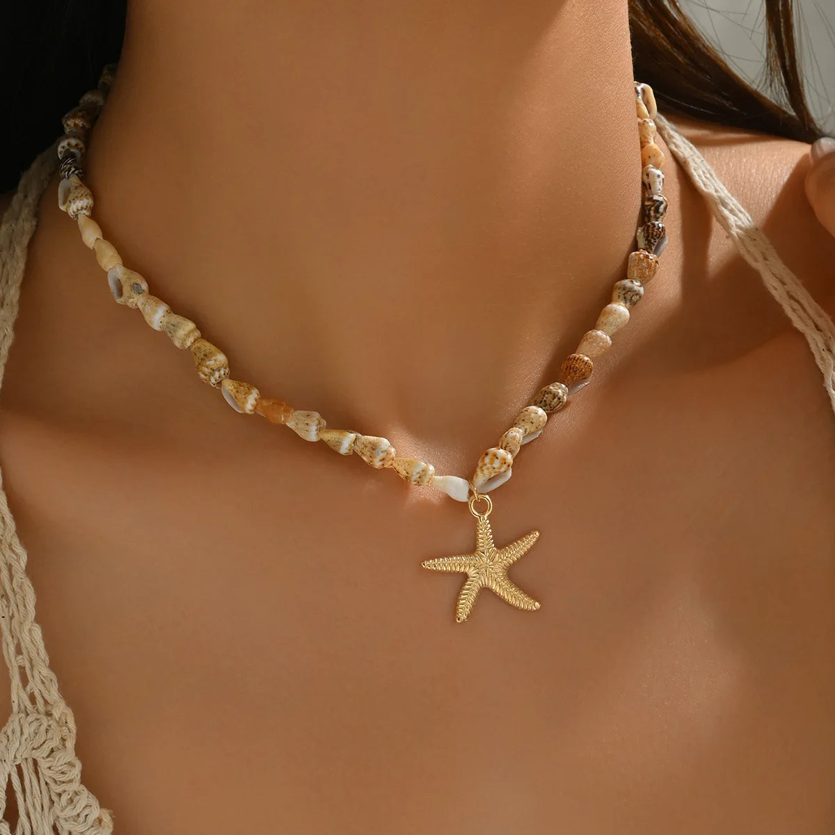 The Turquoise Bohemian Shell Pendant Necklace
