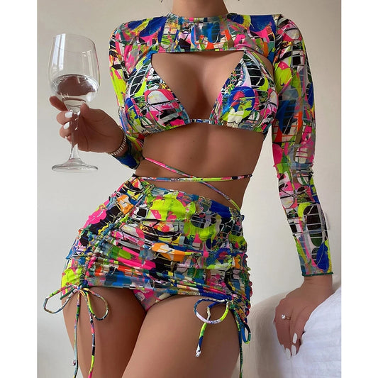 Island Escape 4-Piece Bikini Set
