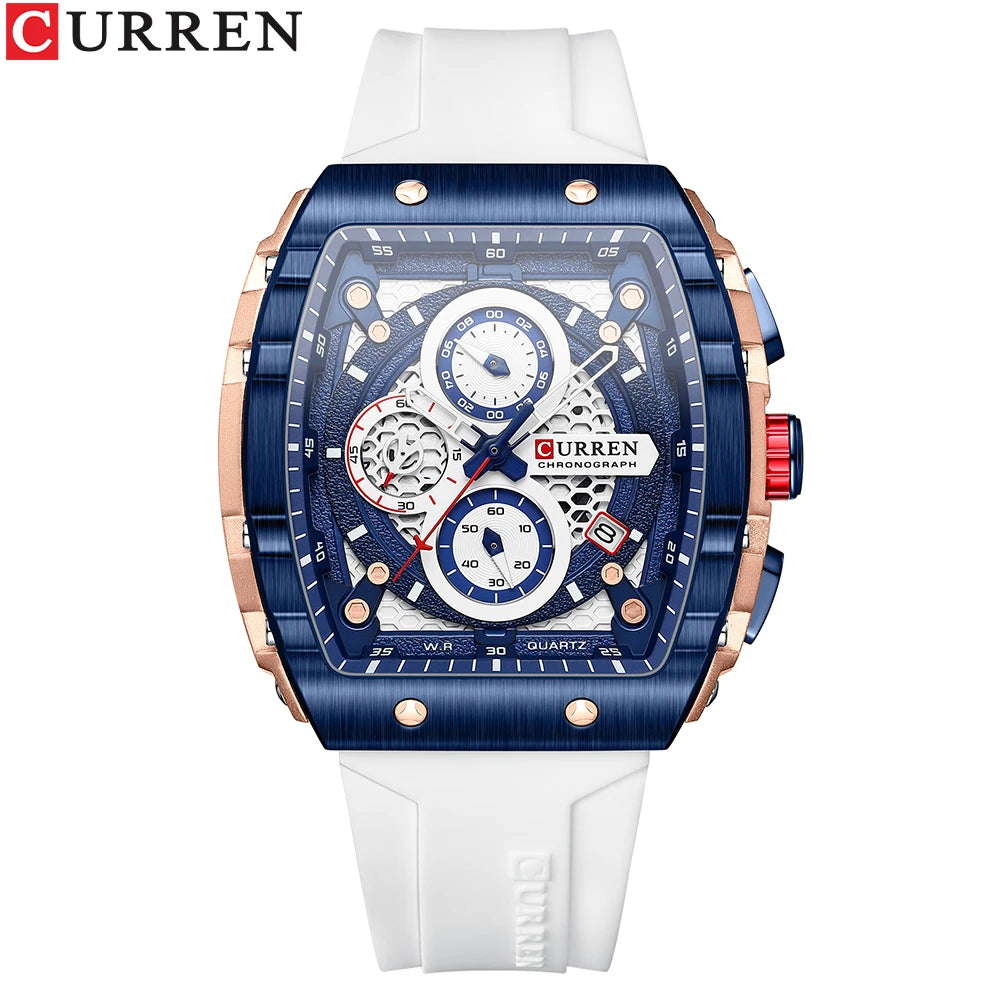 CURREN Square Chronograph Men’s Watch