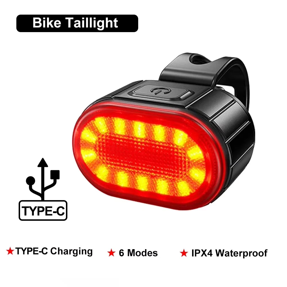 USB Bike Light Set-Rechargeable
