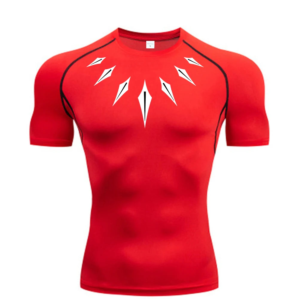 Anime Men's Compression Shirt Fitnes