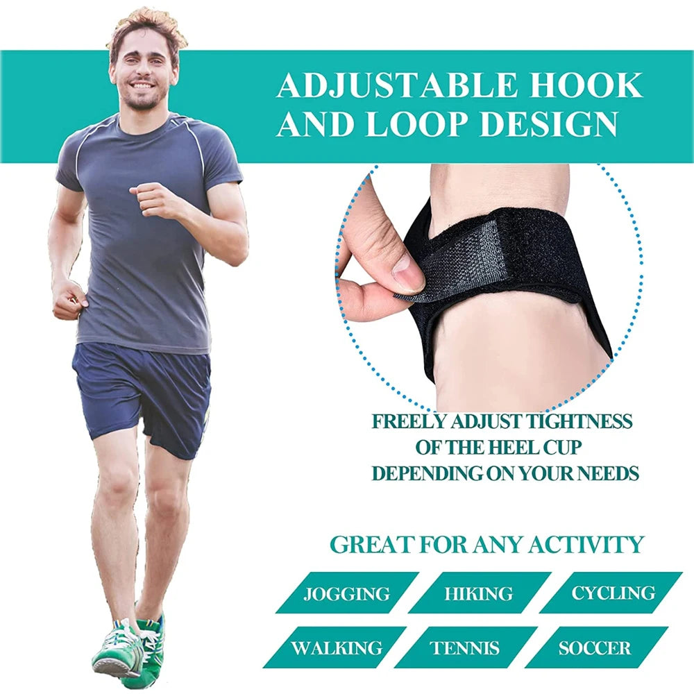 Heel Pain Relief Support Sleeves – Plantar Fasciitis & Heel Spur Comfort