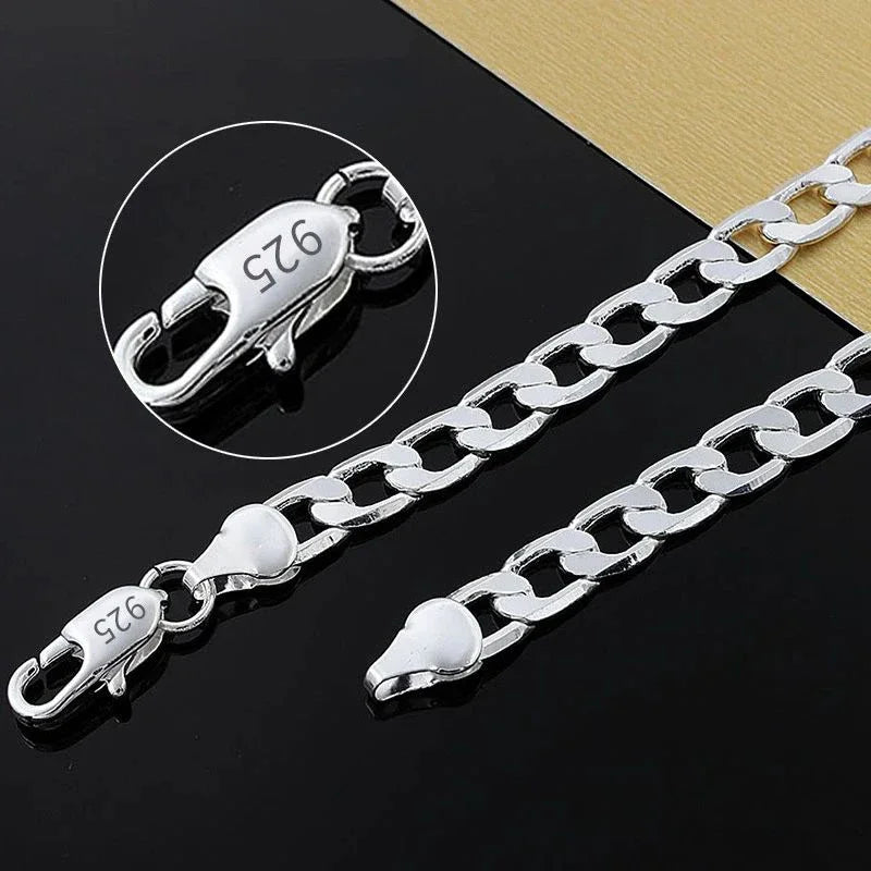 925 Sterling Silver Figaro Chain