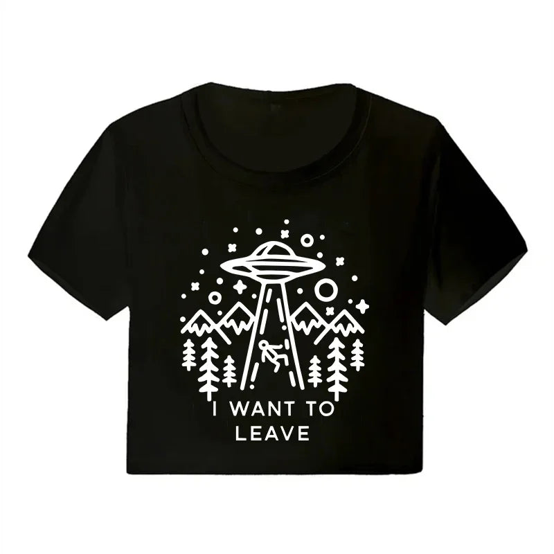 Midnight Rebel Crop Top