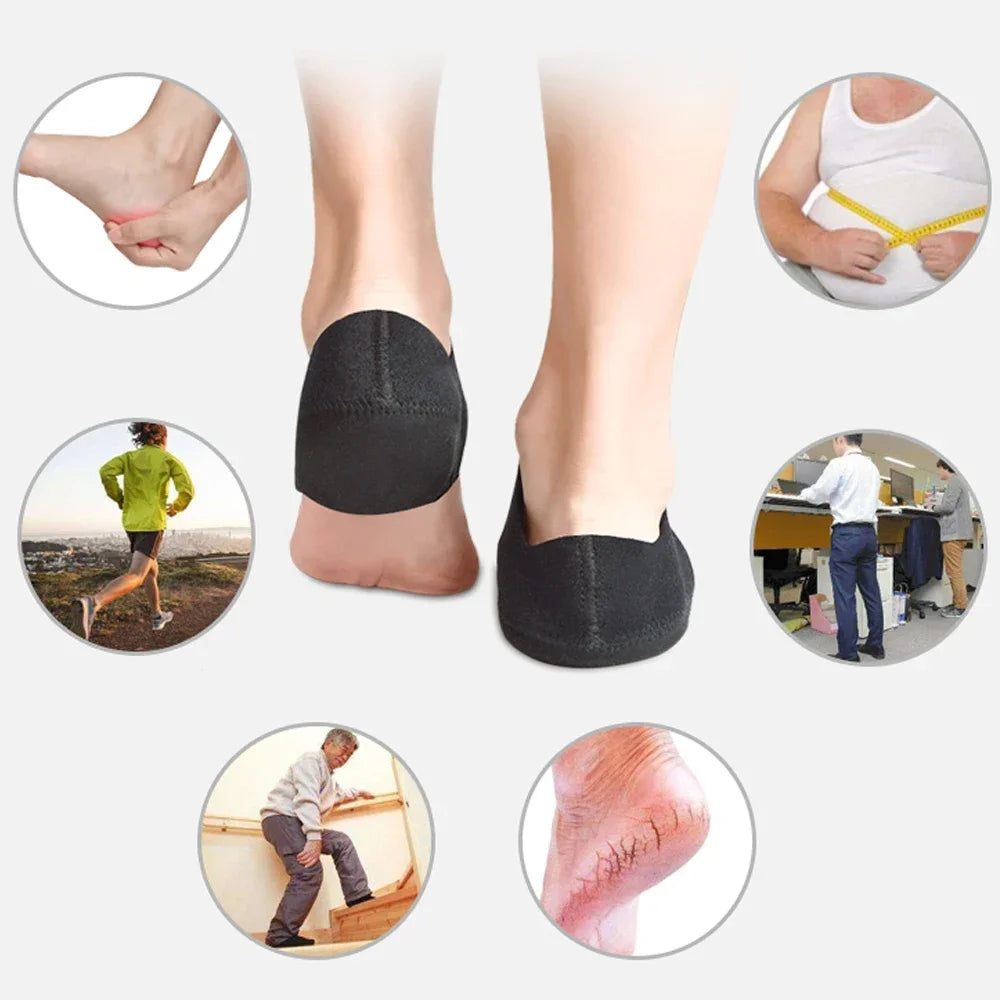 Heel Pain Relief Support Sleeves – Plantar Fasciitis & Heel Spur Comfort