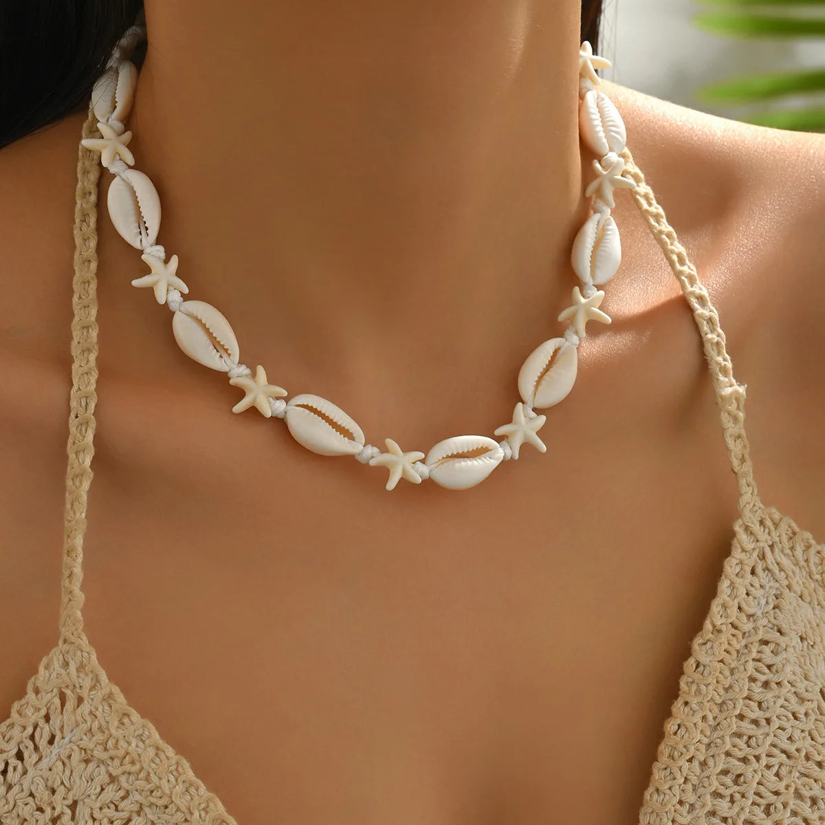 The Turquoise Bohemian Shell Pendant Necklace