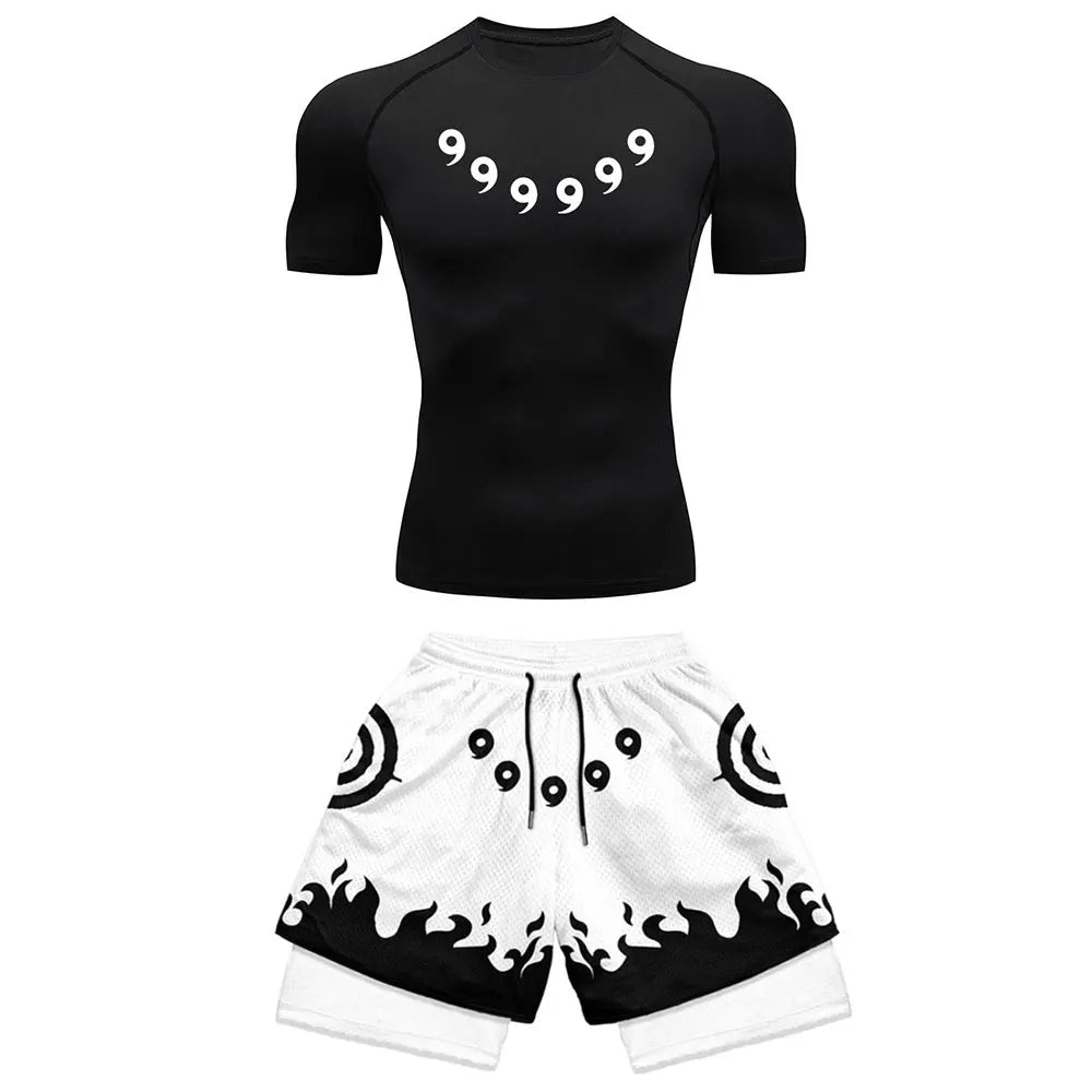 Anime Compression Set-Gym/Summer wear