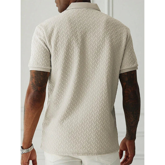 Polo Homme Été Manches Courtes Polos Masculins Streetwear Hauts Homme Couleur Unie Poloshirt Marque Respirant Polos Homme