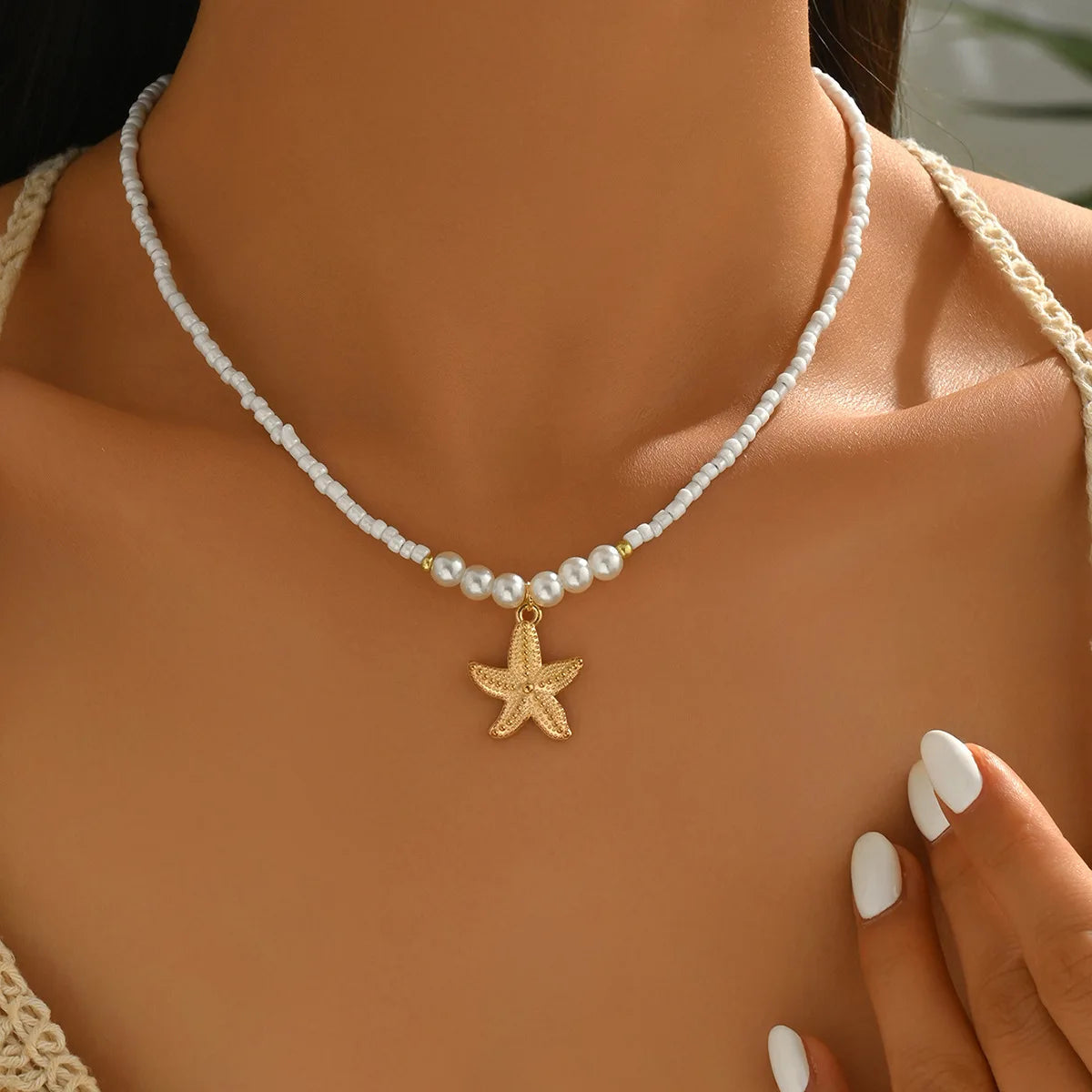 The Turquoise Bohemian Shell Pendant Necklace