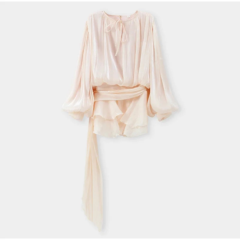 Elegant Woman's Chiffon Halter Mini Dresses