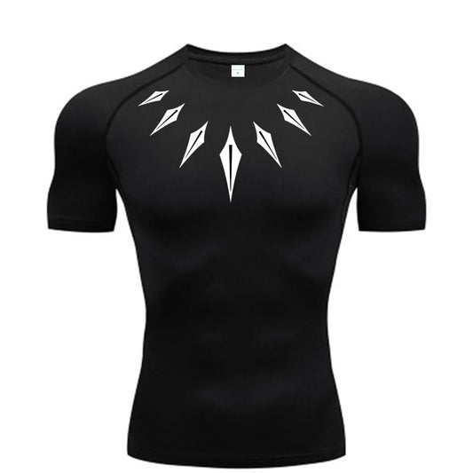Anime Men's Compression Shirt Fitnes