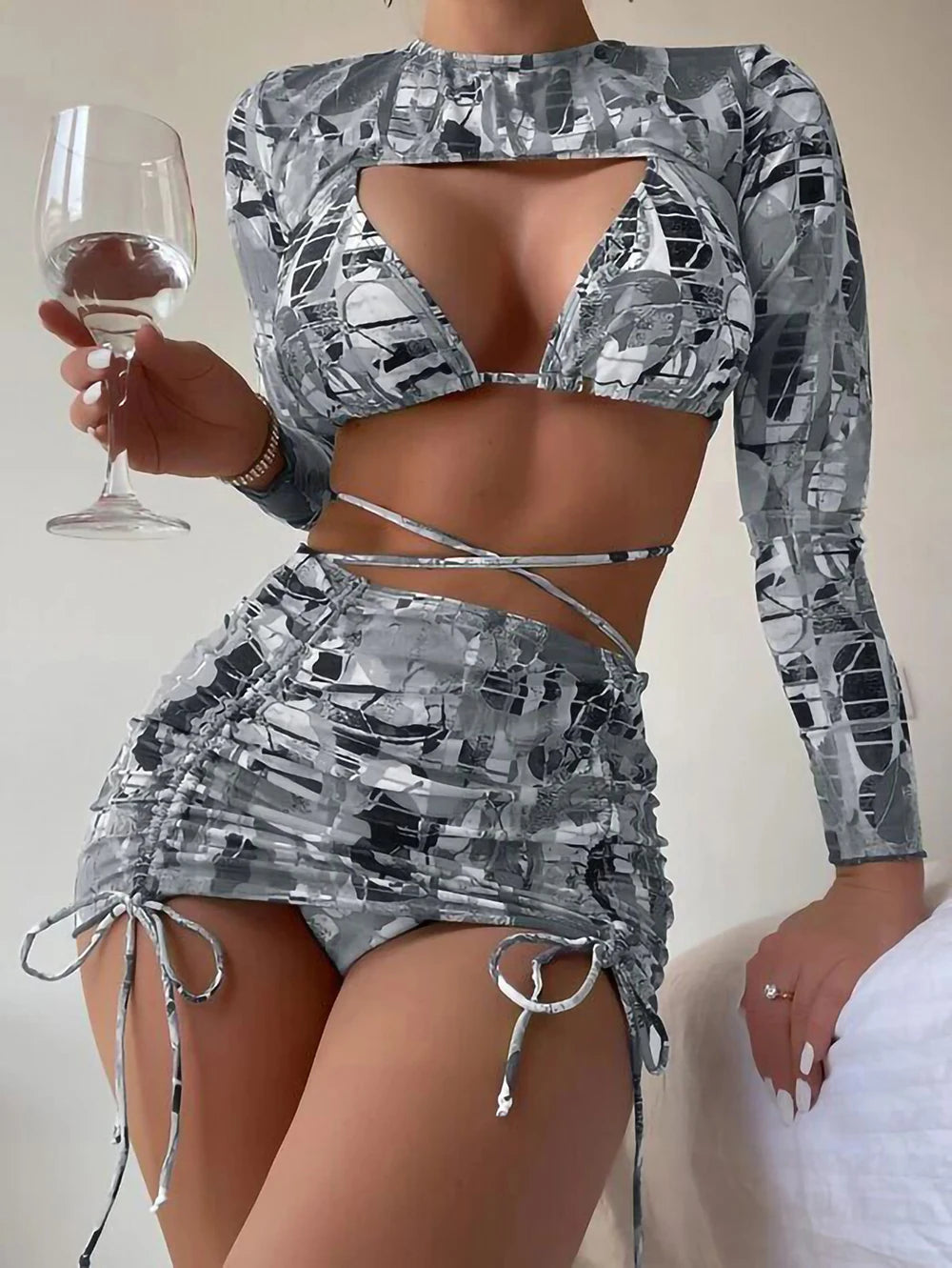 Island Escape 4-teiliges Bikini-Set