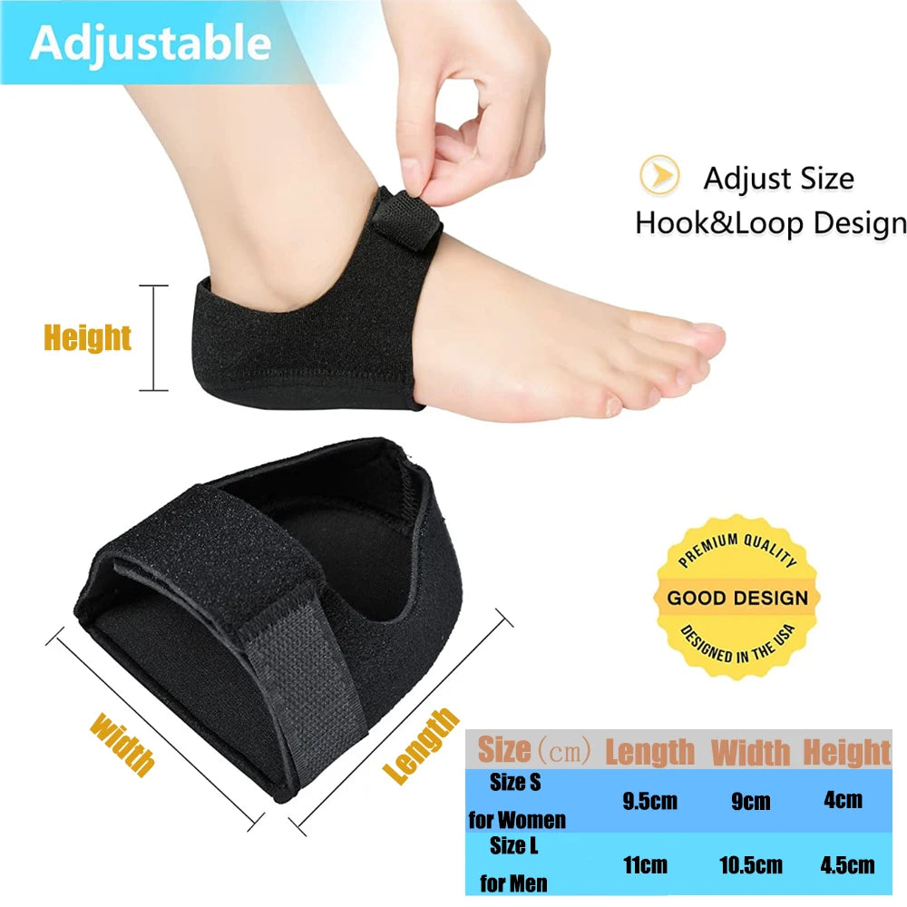 Heel Pain Relief Support Sleeves – Plantar Fasciitis & Heel Spur Comfort