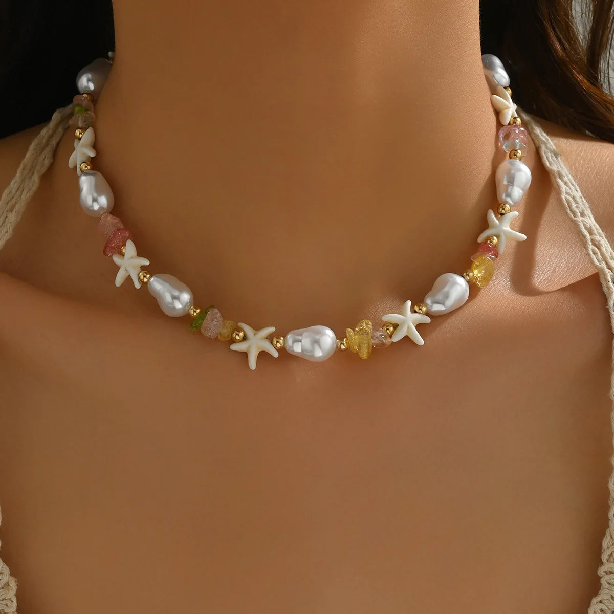 The Turquoise Bohemian Shell Pendant Necklace