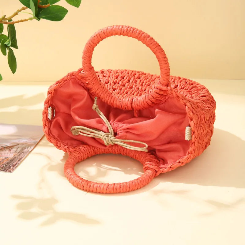 The Riviera Half-Moon Woven Crossbody