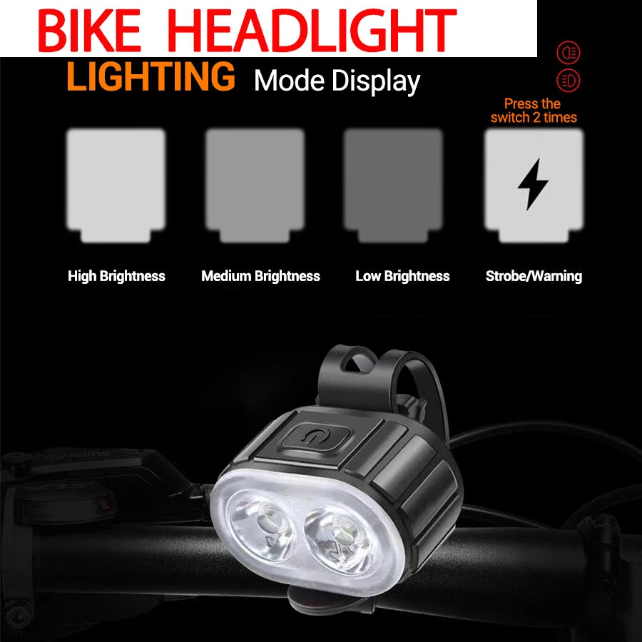 USB Bike Light Set-Rechargeable