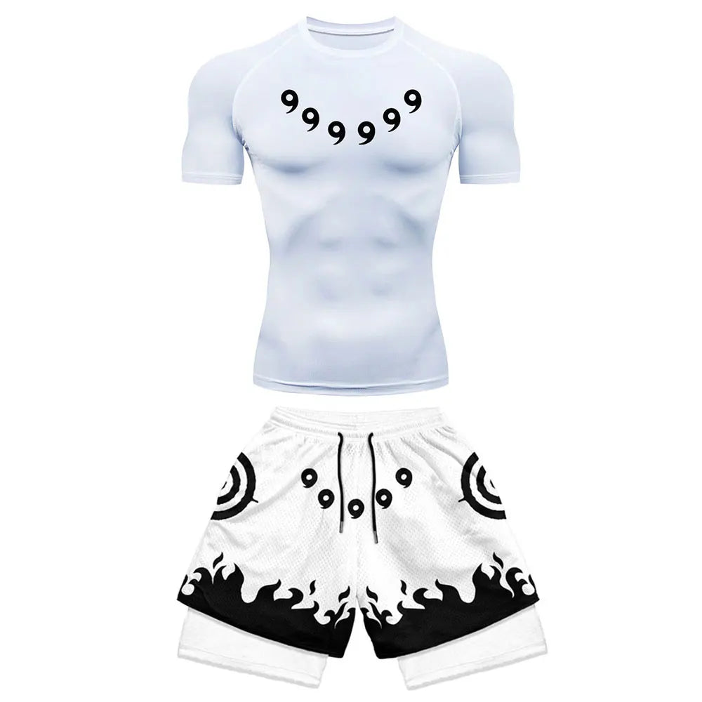 Anime Compression Set-Gym/Summer wear