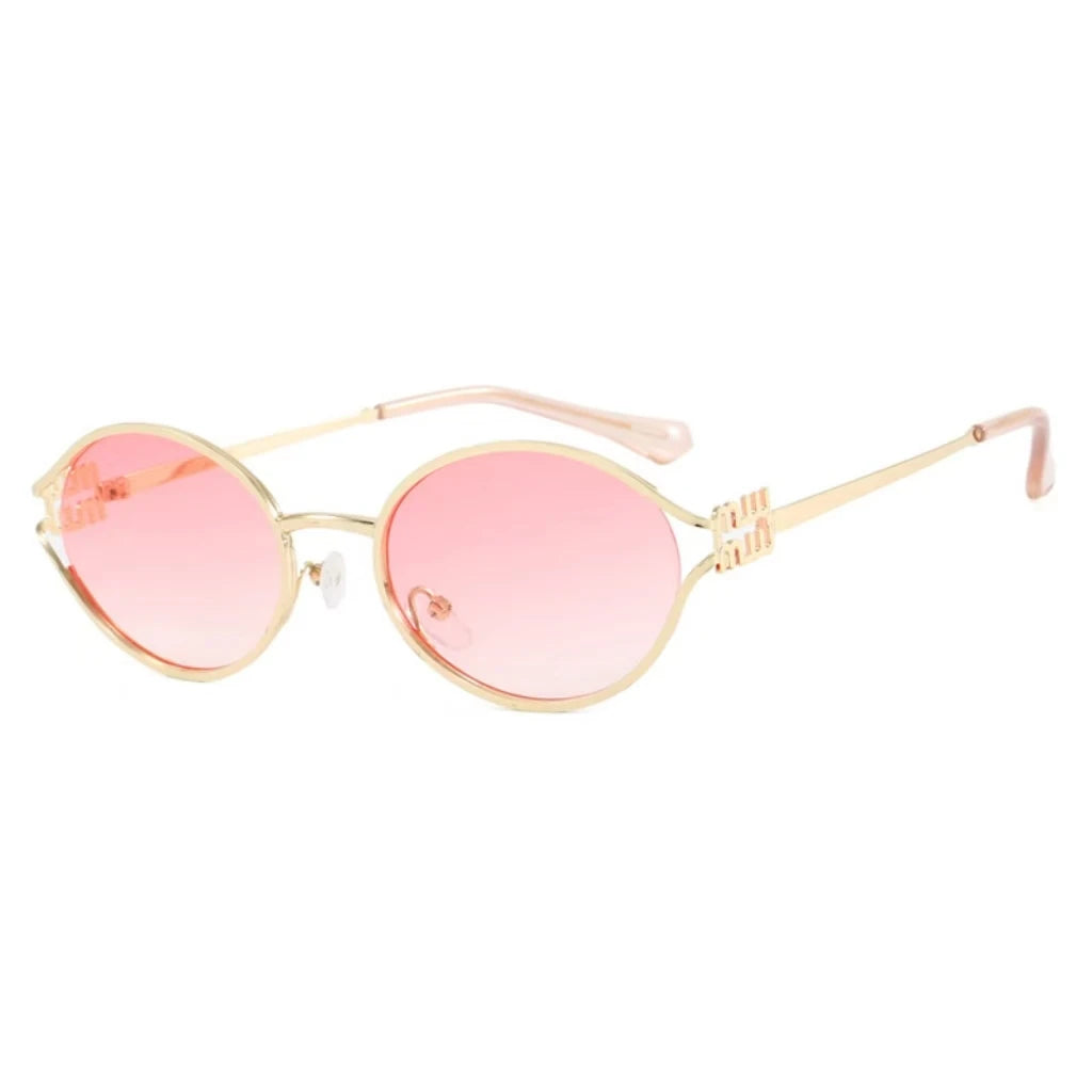 Classic Oval Metal Sunglasses