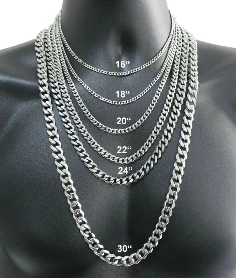925 Sterling Silver Cuban Chain