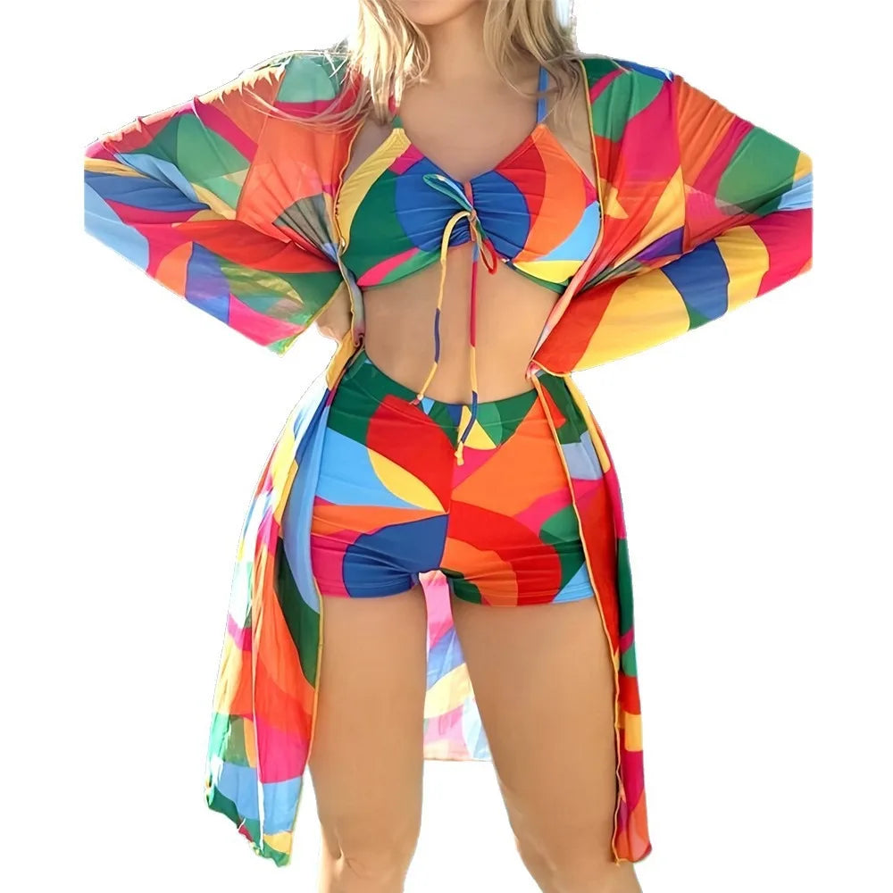 Sunset Prism 3-Piece Bikini Set