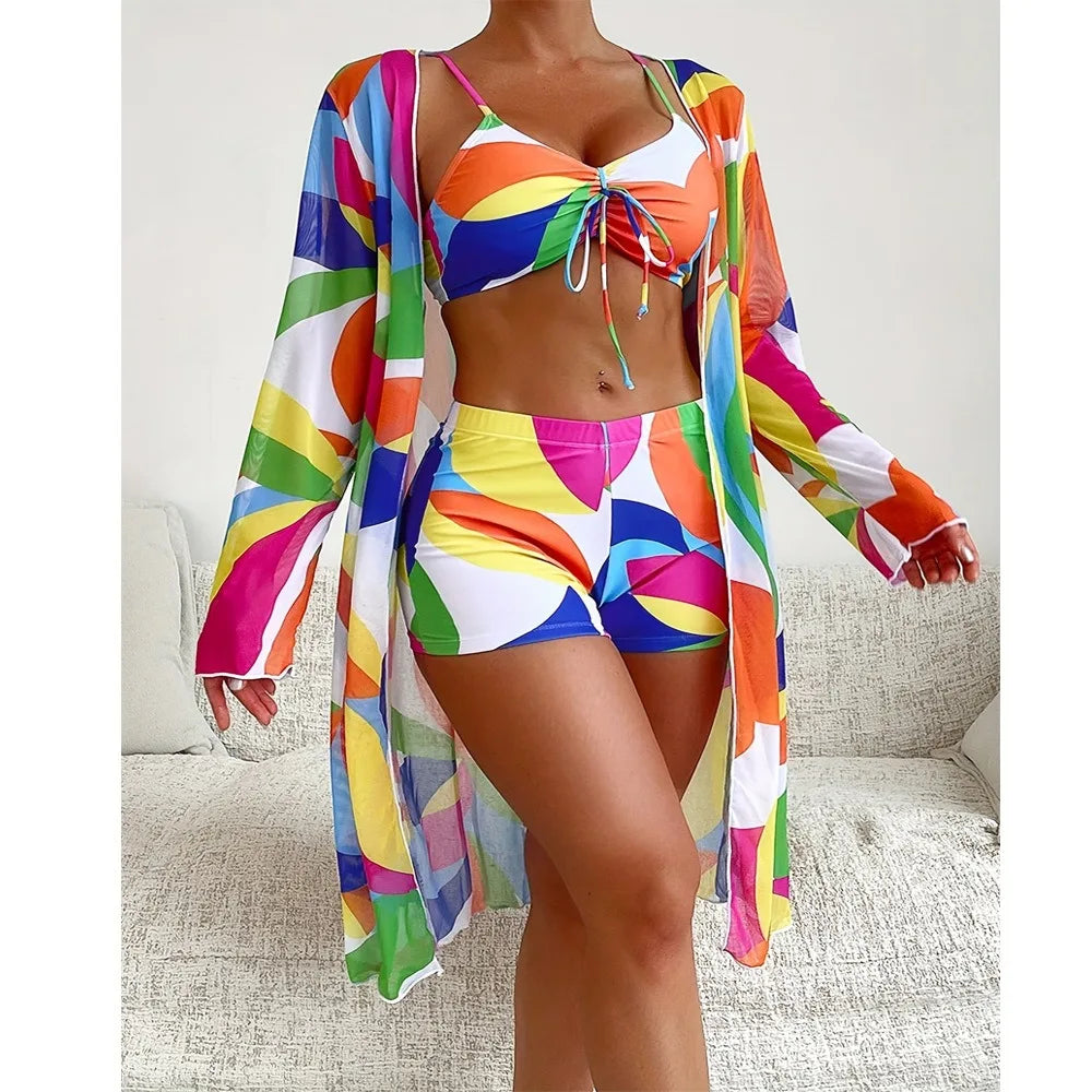 Sunset Prism 3-Piece Bikini Set