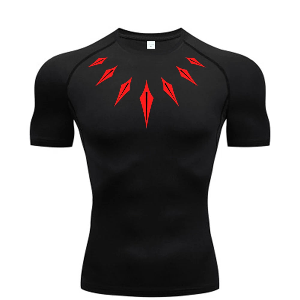 Anime Men's Compression Shirt Fitnes
