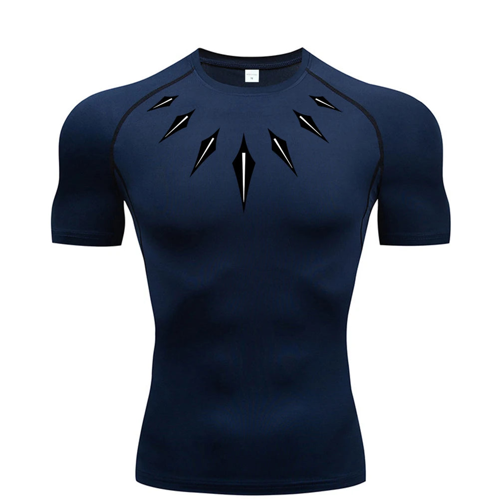 Anime Men's Compression Shirt Fitnes