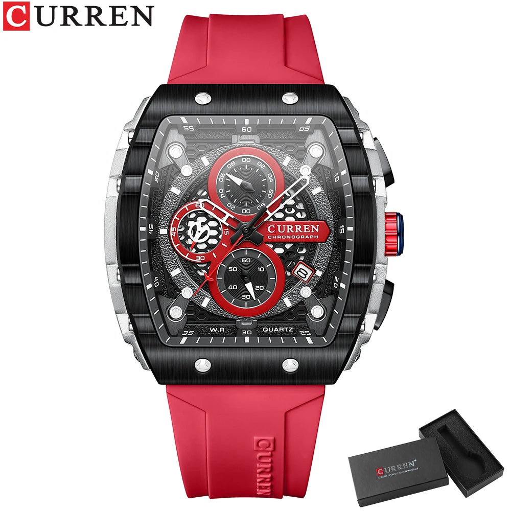 CURREN Square Chronograph Men’s Watch