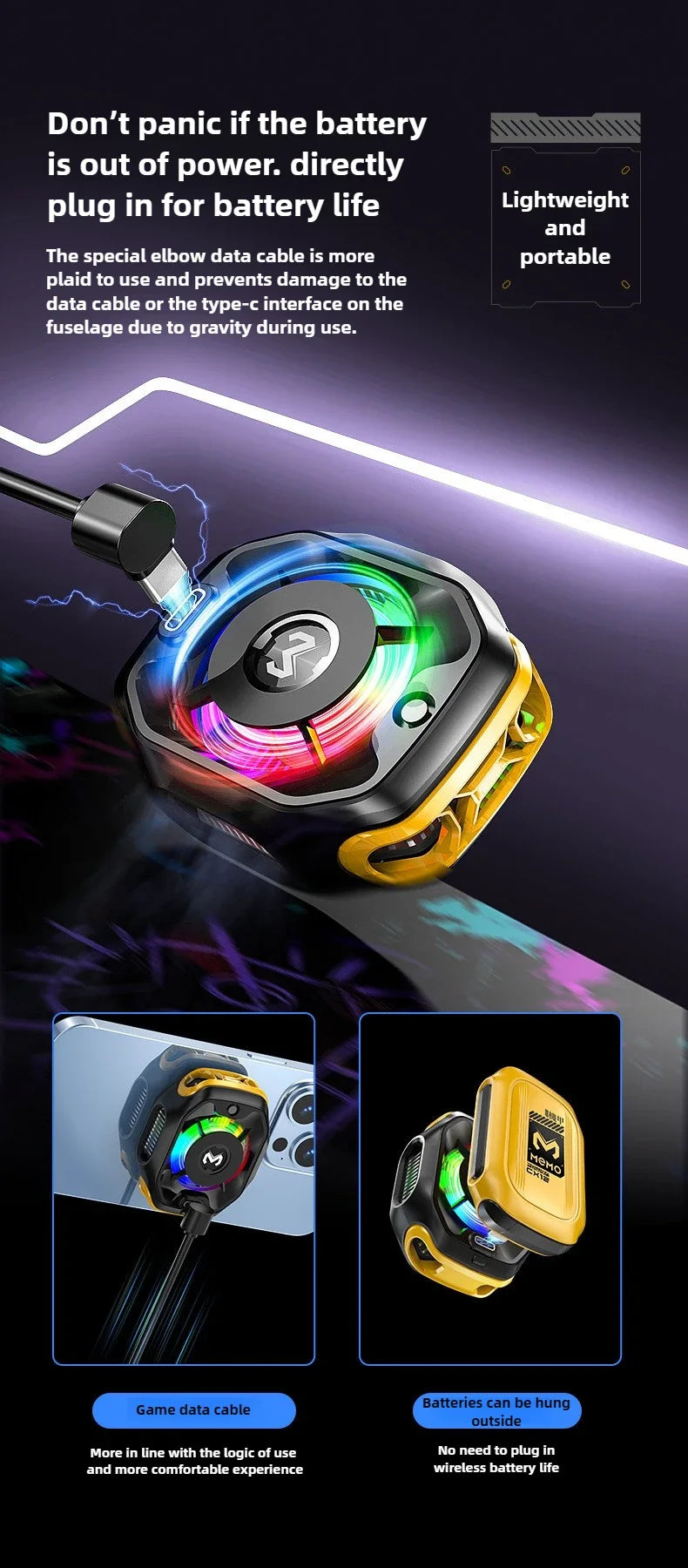 MEMO CX12 Phone Gaming Cooler