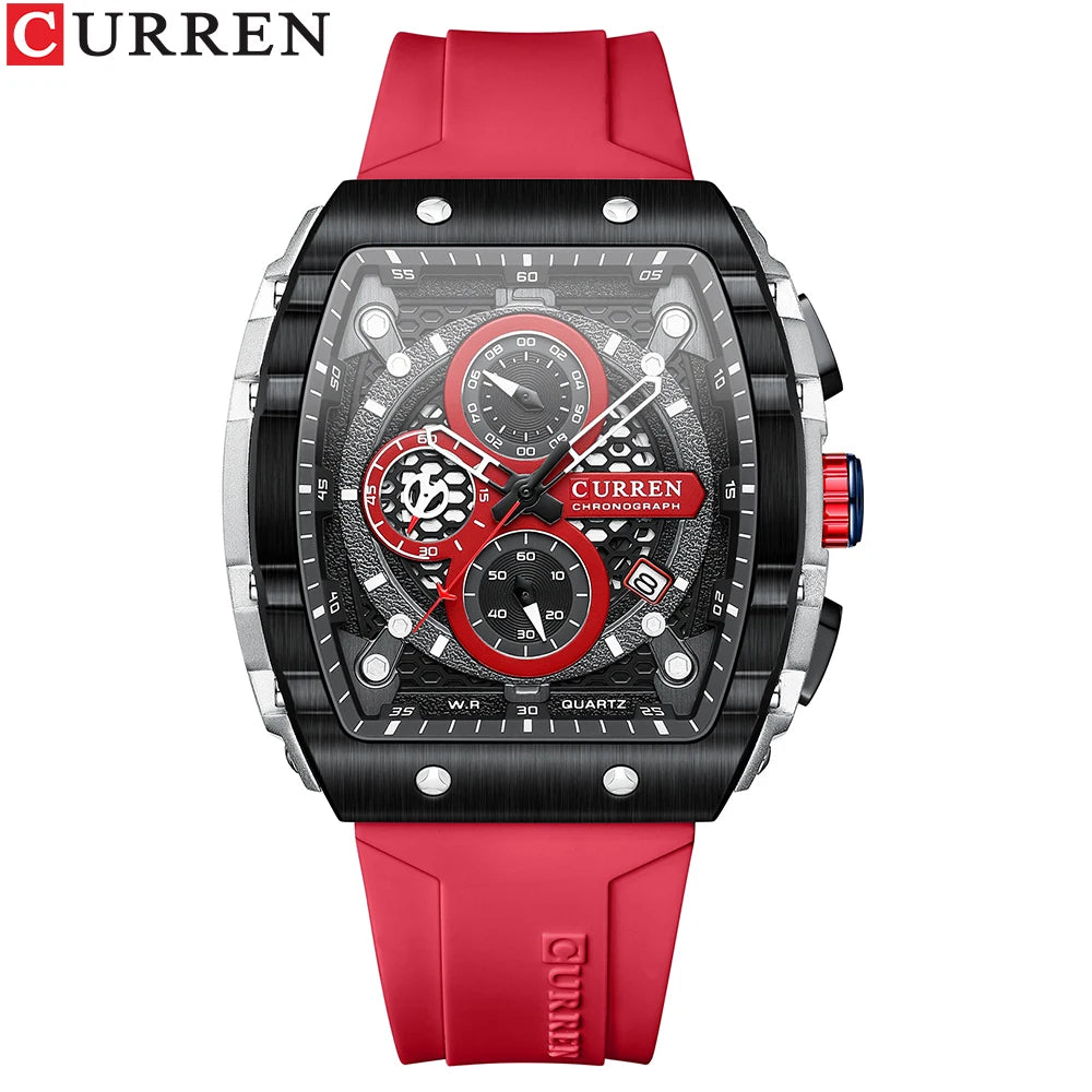 CURREN Square Chronograph Men’s Watch