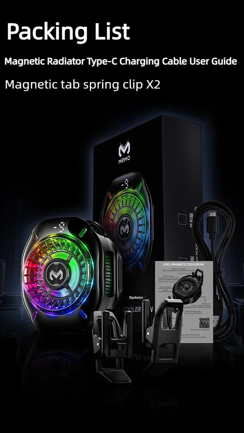 MEMO CX10 RGB Gaming Fan Cooler
