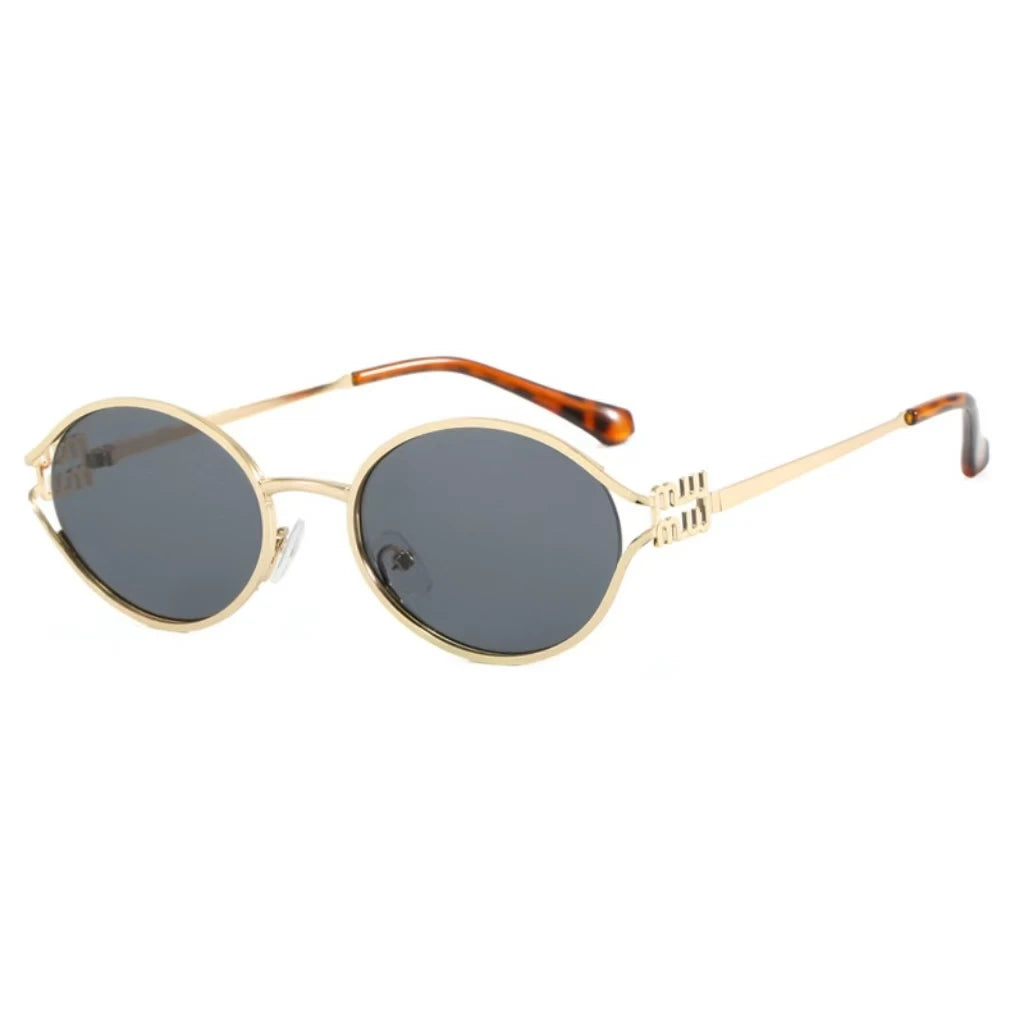 Classic Oval Metal Sunglasses