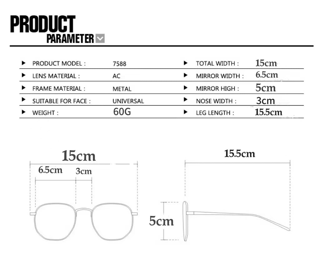 Classic Oval Metal Sunglasses