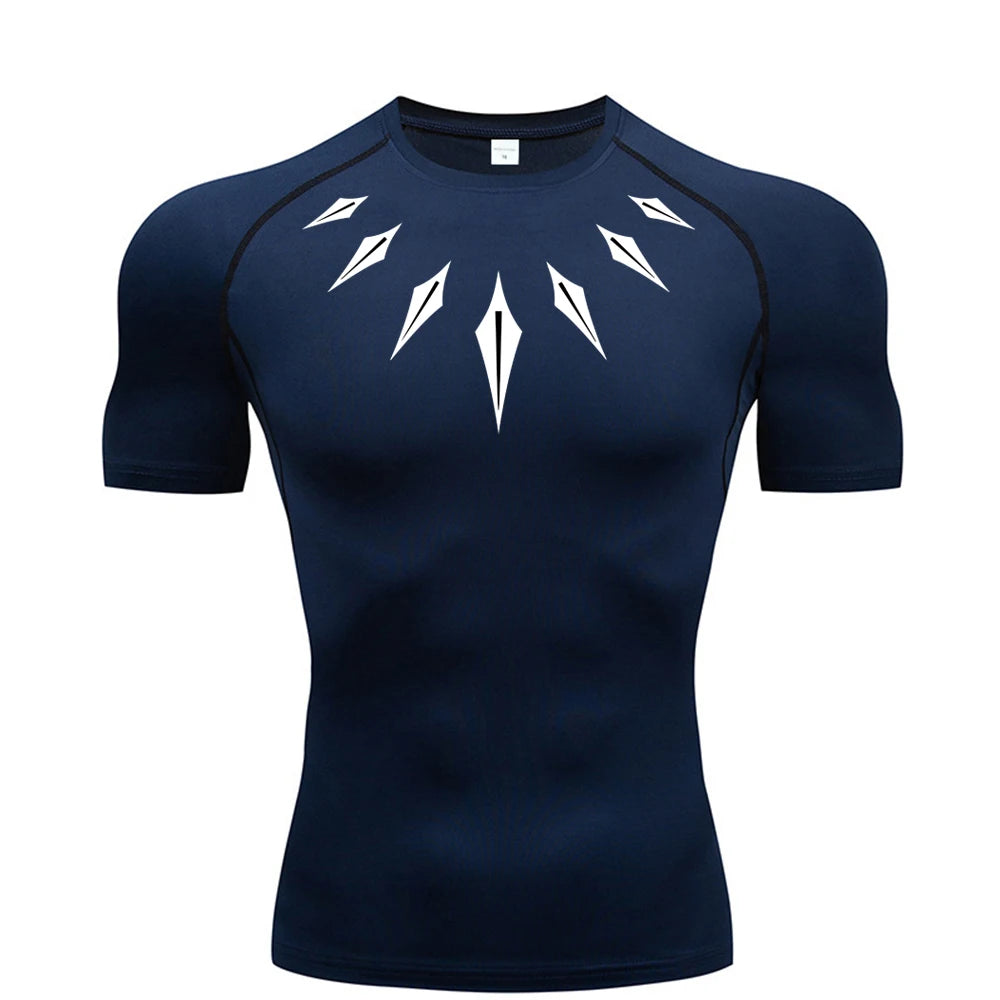 Anime Men's Compression Shirt Fitnes